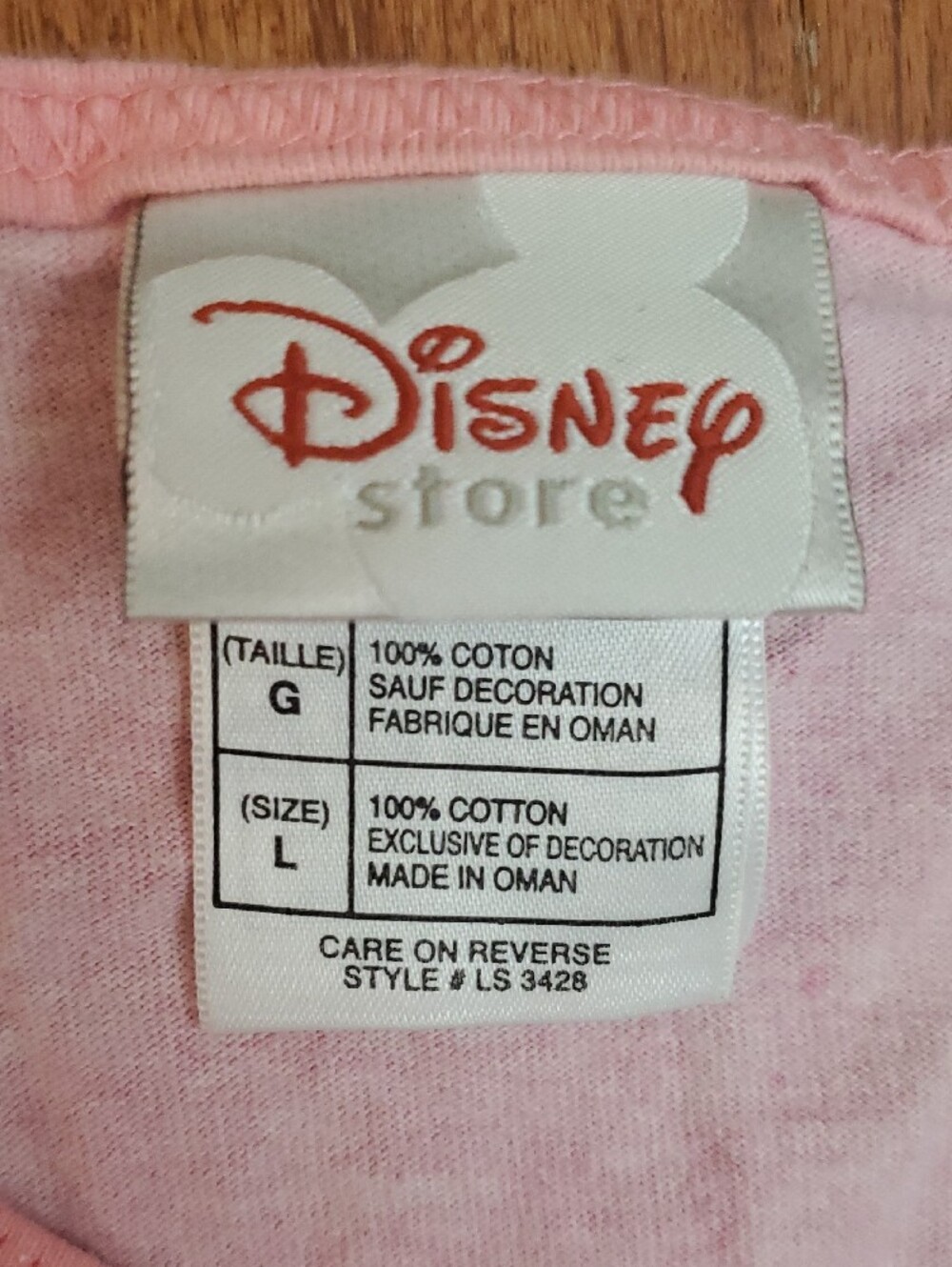 Disney Store Tinkerbell Sleep Dress Size Large Cotton - Picture 3 of 11